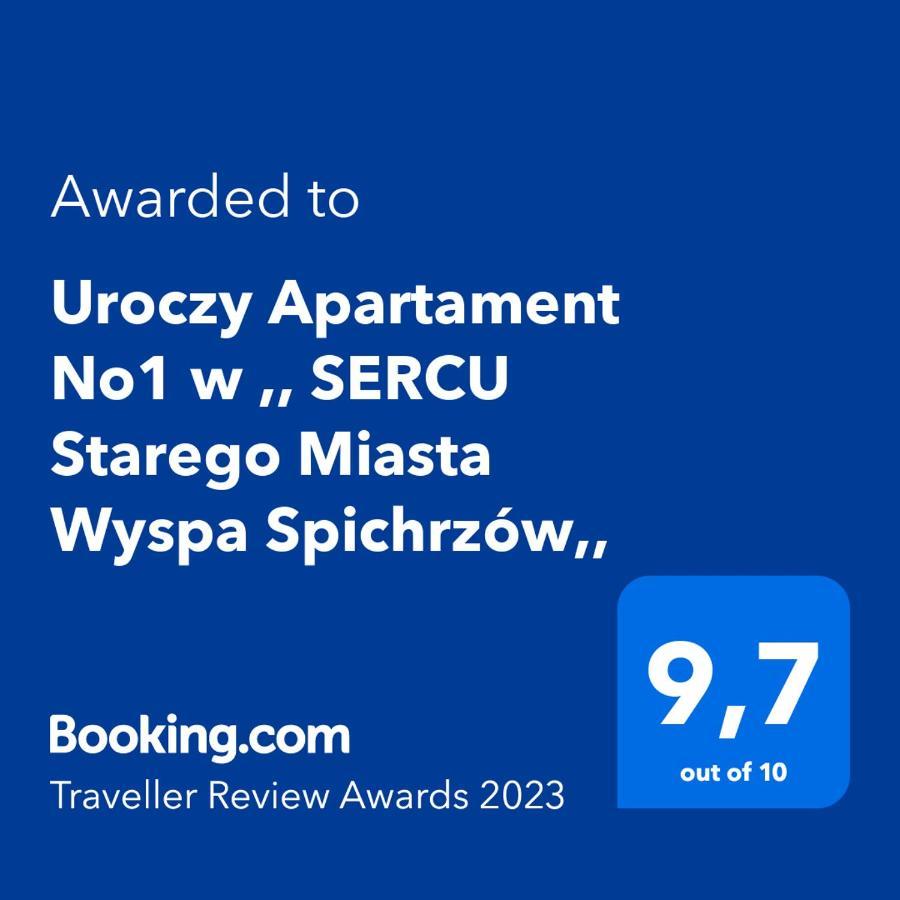 Uroczy Apartament No1 w ,, SERCU Starego Miasta Wyspa Spichrzów,, Gdansk Exterior foto